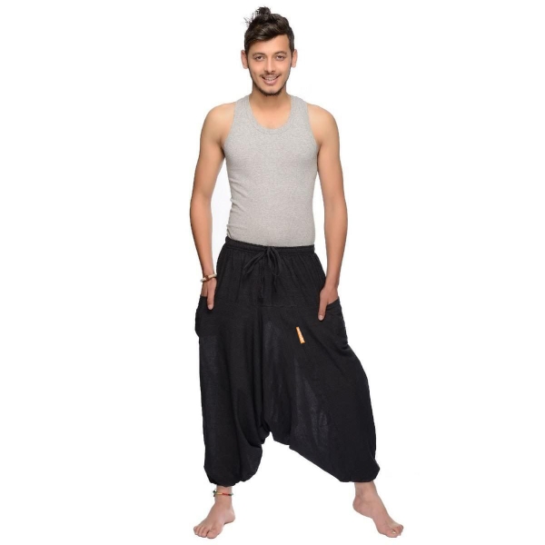 Haremshose "Singharaja" Freizeit Pumphose Aladinhose Pluderhose Yoga Goa Sarouel Herren