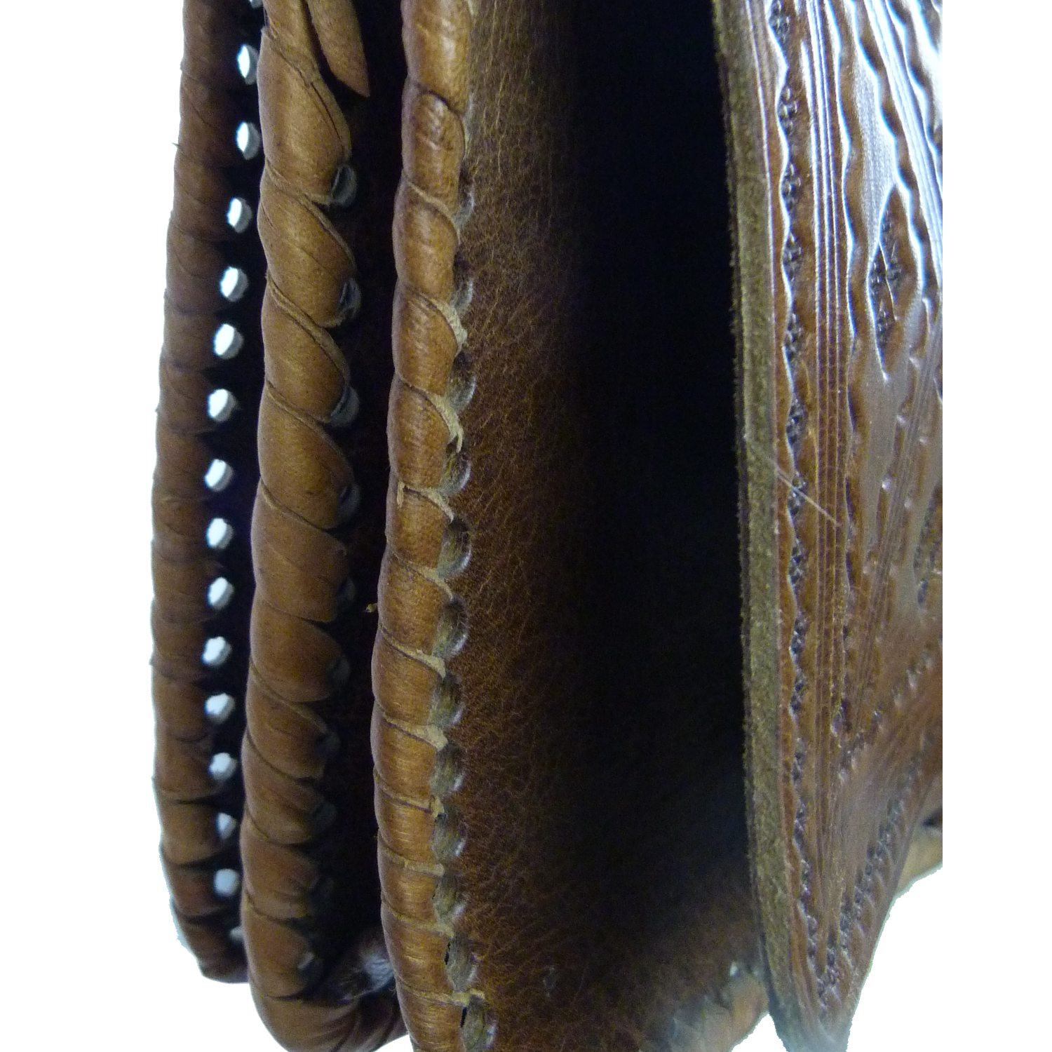 Leder Handtasche Casablanca  15x18cm  Umhängetasche mit dekorativer Lederprägung  marokkanisch