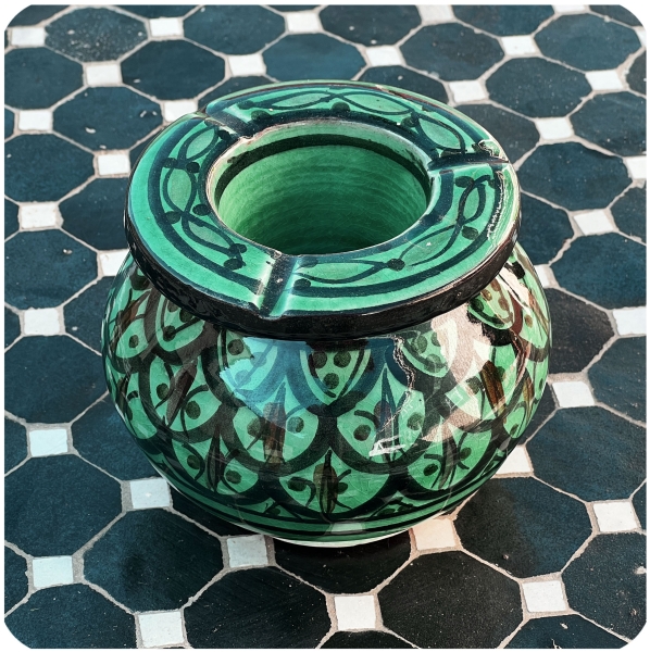Marokkanischer Sturmaschenbecher Aschenbecher Keramik Orient groß