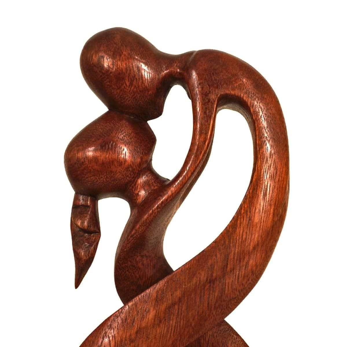 Holz Figur Skulptur Abstrakt Holzfigur Statue Afrika Asia Handarbeit Deko Hingabe