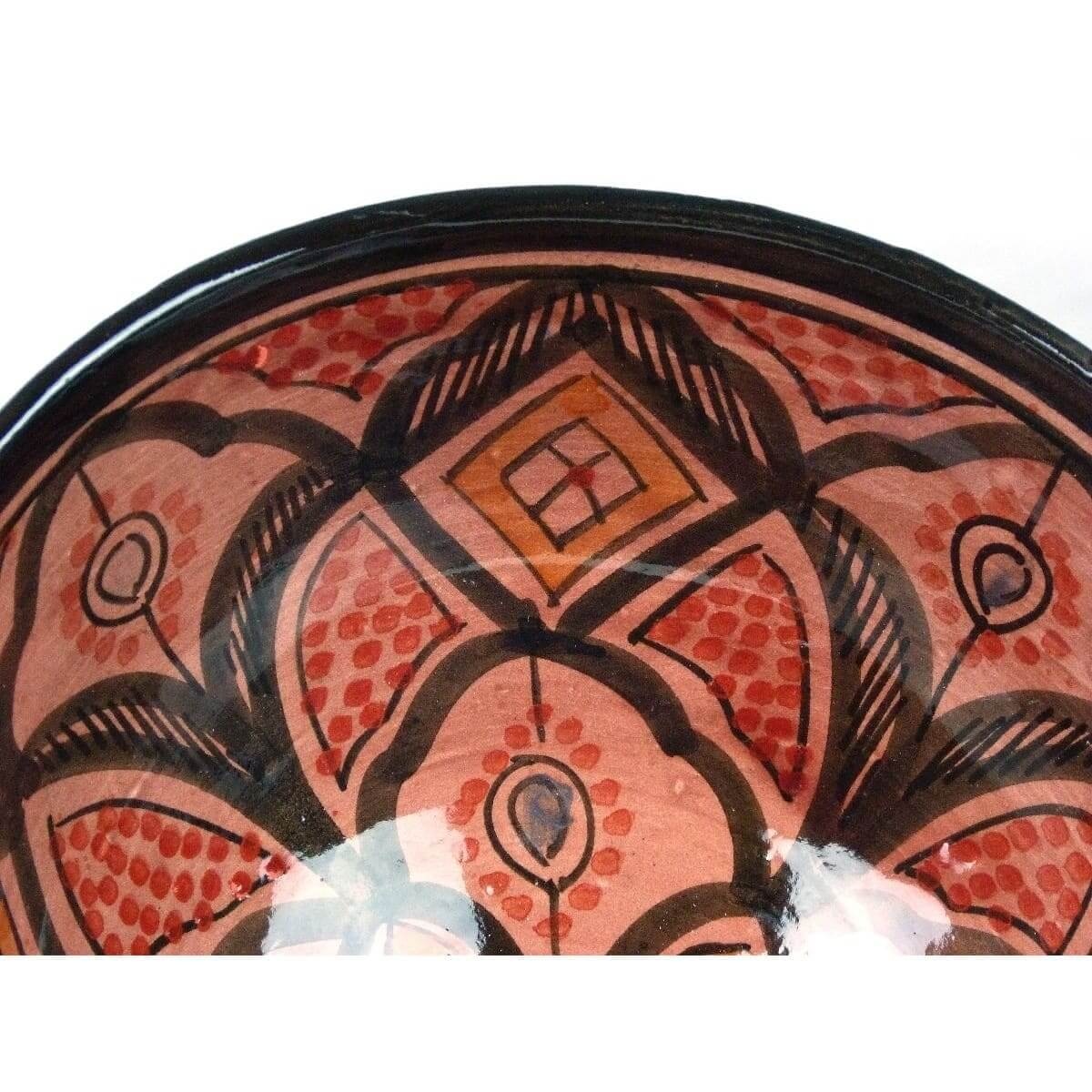 Orientalische marokkanische Keramikschale Keramik Obst Salat Reis Schale Schüssel Deko groß
